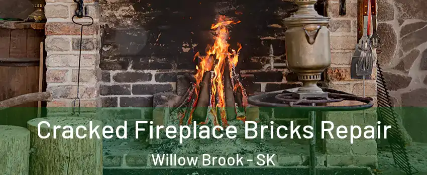  Cracked Fireplace Bricks Repair Willow Brook - SK