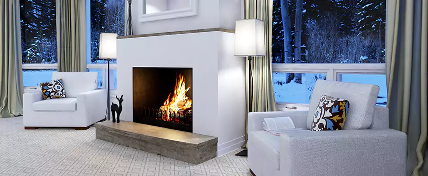 Metal Firebox Installation For Fireplace in College Park, SK